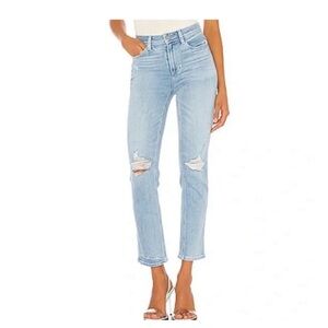 Paige Light Wash Slim Fit Denim